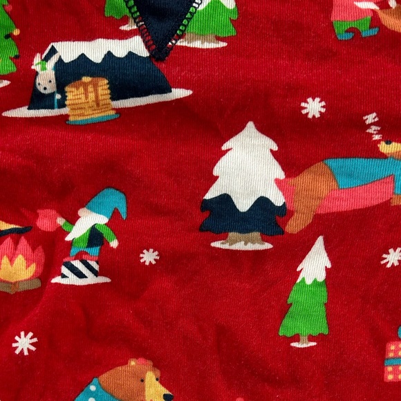 WONDERSHOP Kids Holiday Gnomes Print Long Sleeve Pajama Set. - Picture 6 of 7